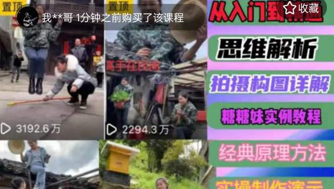 东方糖糖妹抖音短视频全套实战课思维+拍摄+剪辑+运营，从入门到精通网赚项目-副业赚钱-互联网创业-资源整合-副业项目非凡网